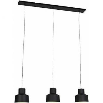 QAZQA Luminaire suspension rétro 3 lumières
