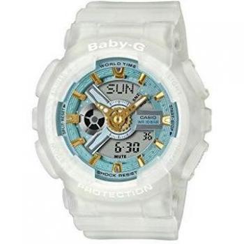 Ladies Casio Baby-G White and Gold Quartz Chronograph Watch