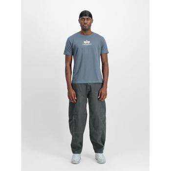 Alpha Industries Men's Basic Mid Logo T-Shirt – Denim Blue 2XL