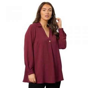 Evans Airflow T-Shirt Damen, EU 54-56 (UK 26-28), Rottöne
