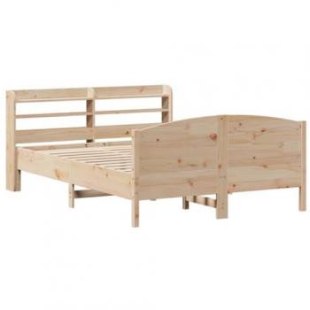 Cadre de lit massif en pin 150 x 200 cm – PinCraft