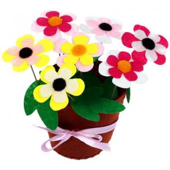 Felt Flower Pot Sewing Activity