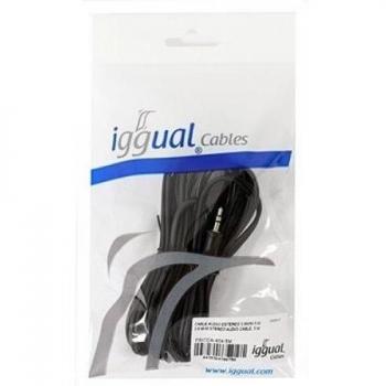 Iggual 3.5 mm Stereo 5‑Meter Audio Cable – Black (Model: PSICCA‑404‑5M)