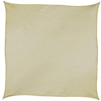 Toldo Vela de Jardín LoloHome 3x3 m – Poliéster Reforzado, Beige