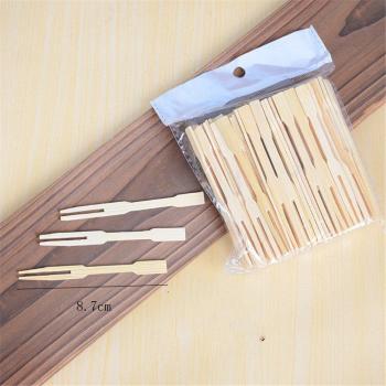 Bamboo Fruit Forks for Parties