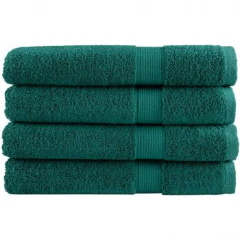 VidaXL Sauna Towels, Solund, 4 pieces, Green, 80 x 200 cm, 600 GSM, Premium