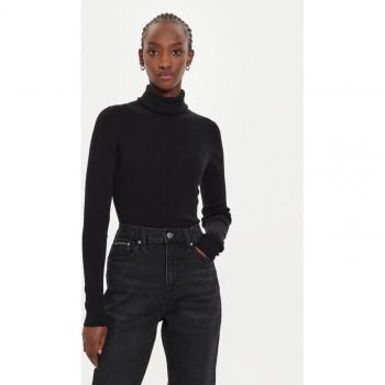 Pull noir col roulé ajusté Calvin Klein