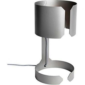 Wohnzimmer Leuchten‑Set „QAZQA“ – Edelstahl‑Tischlampen E27