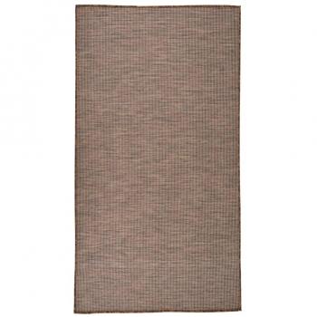 Tappeto da Esterni a Tessitura Piatta 80x150 cm Marrone