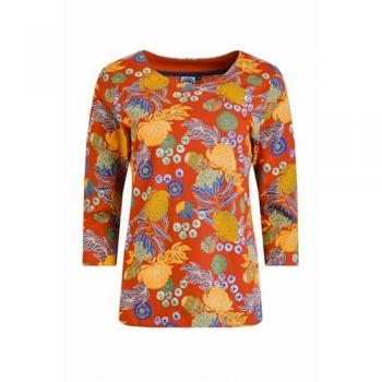 Pinto Orange Graphic Tee for Women, S10