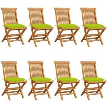 Prolenta Premium Sillas de Terrazas 8 uds Teca Maciza