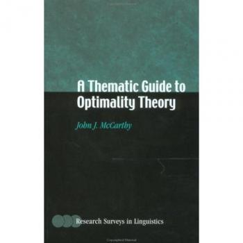 A thematic guide to optimality theory paperback
