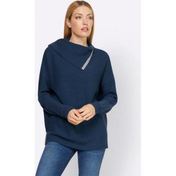 Heine Langarm Strickpullover »Dunkelblau«