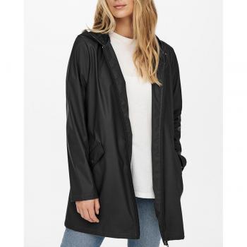 Parka JDY Elisa para mujer, negra con capucha