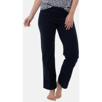 Ammann Organic Cotton Schlafanzug Hose Lang – Damenpyjama in Blau, 1‑teiliger Mix & Match, 4XL