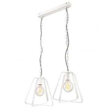 Lampada soffitto Wire Frame bianca Lamkur Riccardo 2xE27