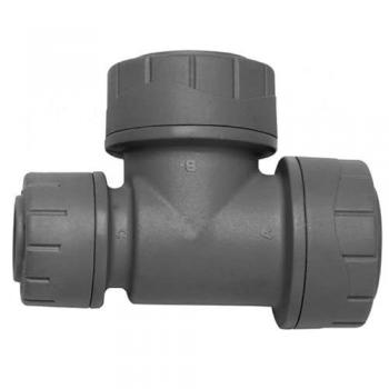 Grey Polypipe Reduced Tee 22×15×22 mm (PB1422) – 5 Piece Set