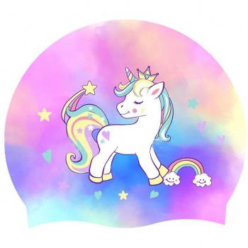 Chapeau de bain licorne imperméable pour enfants