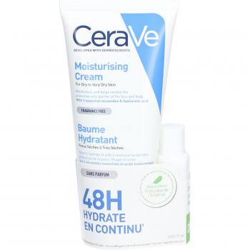 Baume Hydratant Peaux Sèches à Très Sèches 177 ml & Crème Lavante Offerte