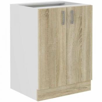 Dual‑deuren eiken zijkast – BigBuy Home Sara