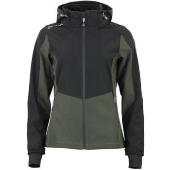 Donna Peak Mountain Mesh Softshell con Zip e Cappuccio