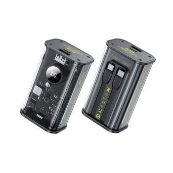 Alimentateur mobile Wekome Vanguard Series 10 000 mAh Chargeur Rapide USB‑C/Lightning Noir