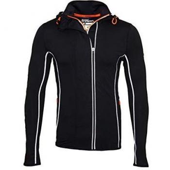 Superdry Sportjacke Athletic Panel Ziphood M60012PP Black