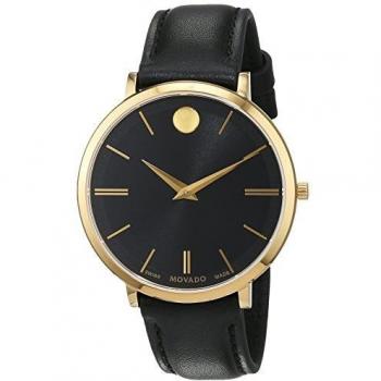 Montre Movado 607091 – Montre mixte, mouvement automatique, finition noire