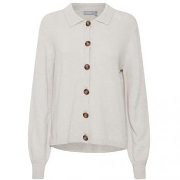 Damen Strickjacke FRANSA Fransa FRBitte Größe M, beige (Limestone Melange)