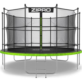 Zipro Jump Pro 12‑Foot Trampoline – 374 cm, Black & Green Combo