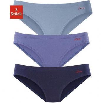 S.Oliver Bikinislip, elastische Baumwolle, 3er-Pack