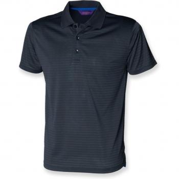 XXL Bright Navy Henbury Men’s Polo – CoolTouch Stripes