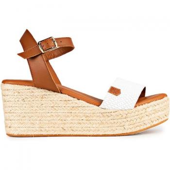 Zapatillas Popa Blanca de Cuña