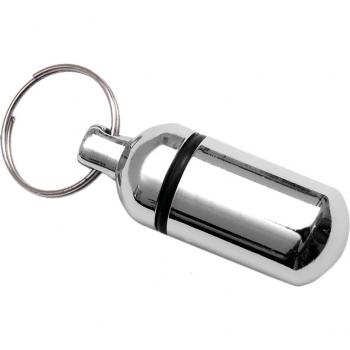 Pendentif porte adresse chromé