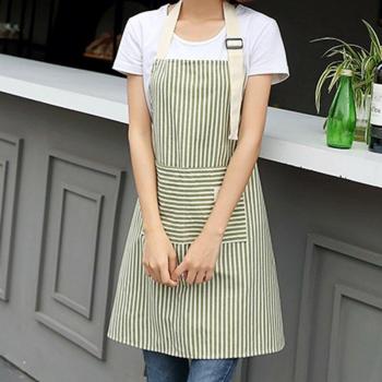 Tablier de cuisine pour hommes et femmes en coton et lin