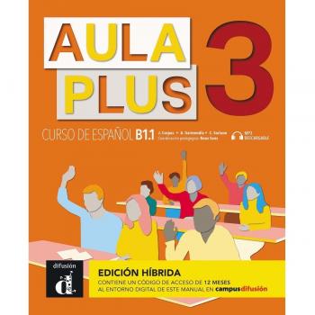 Aula Plus 3 Ed. Hibrida L. del alumno (Tapa blanda).