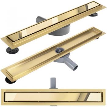Drain linearisé Rea Neox Pro 700 Gold acier inoxydable