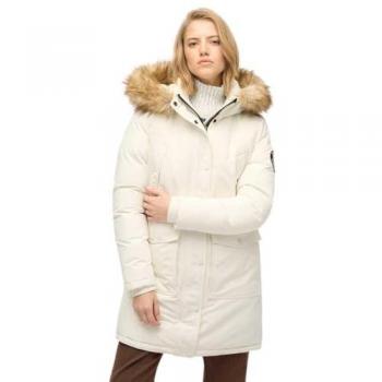 Superdry Giacca Everest Pelliccia Off White L