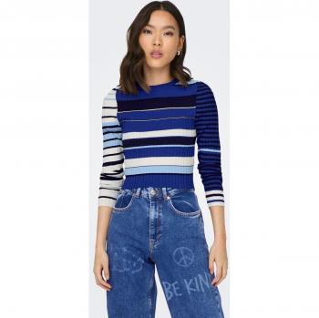 Jersey de mujer Only con rayas azules y blancas