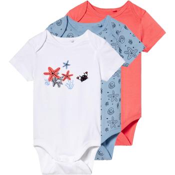 Lot de 3 bodies pour nourrissons lupilu® (corail/bleu clair/blanc)