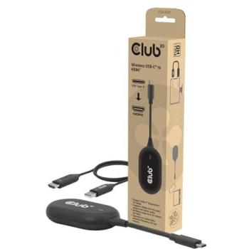 Club 3D USB-C HDMI Drahtlos Kit 25m