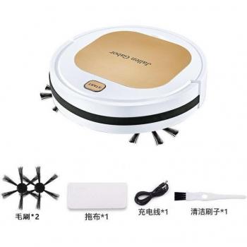 Aspiradora robot 3 en 1 con carga USB, succión potente, ideal para limpiar cabello y realizar tareas de fregado y barrido