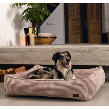 Designed by Lotte Ribbed Hundekorb Rosa 80 x 70 x 22 cm