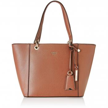 Guess Kamryn Shopper, Borsa a Spalla Donna, Marrone (Cognac)