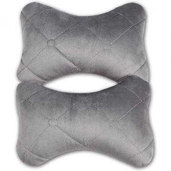 2pcs Fiber Filled Car Neck Pillows