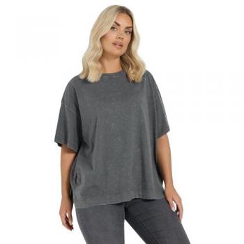 Chemise heavy weight Yours, couleur grise, tissu 100 % coton