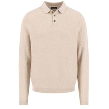 3XL Men’s Light Taupe Fynch Hatton Long Sleeve Polo