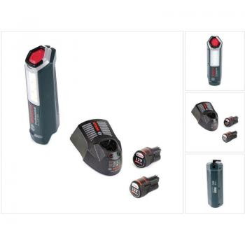 Set de Lámpara Bosch GLI 12V-300 con 2 Baterías