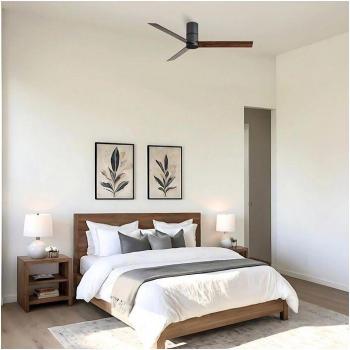 Ventyly Ventilatore IOT 2.0 Soffitto Nero e Noce