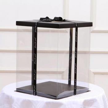 Caja elegante para pastel con diseño de amor